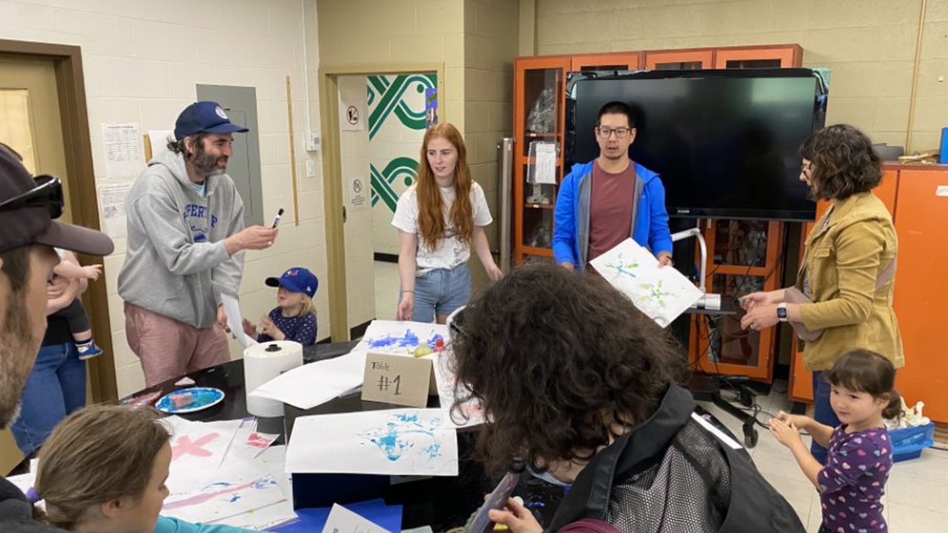 Students drawing