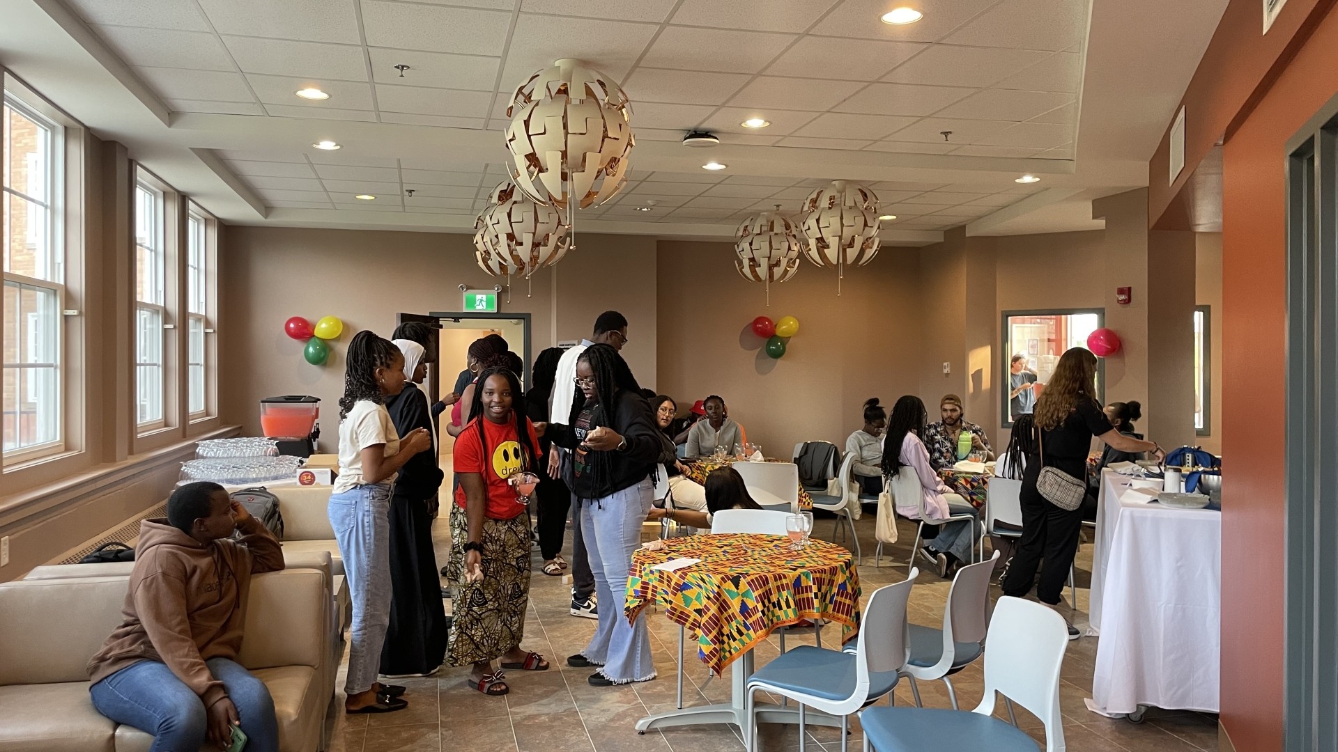 Students in Dr. Agnes Calliste Academic and Cultural Centre