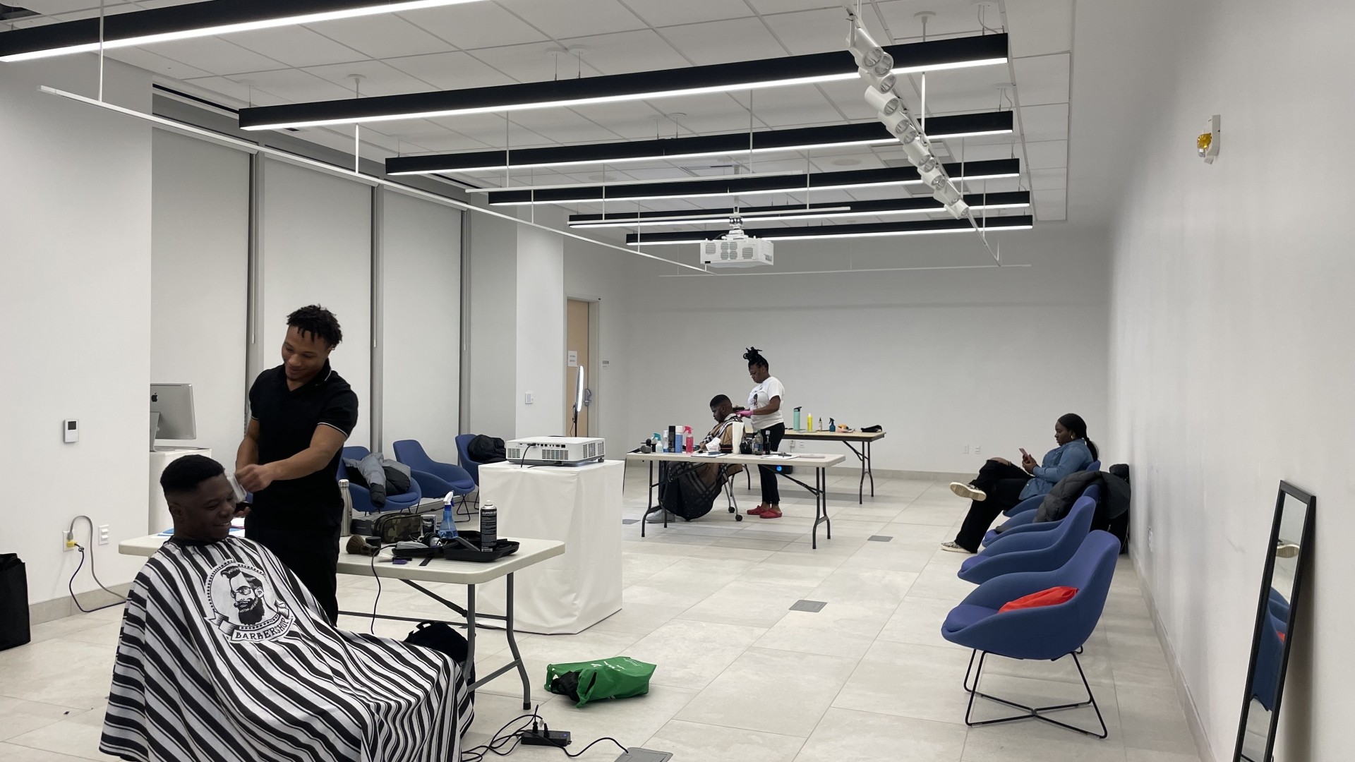 Barbershop at the art gallery