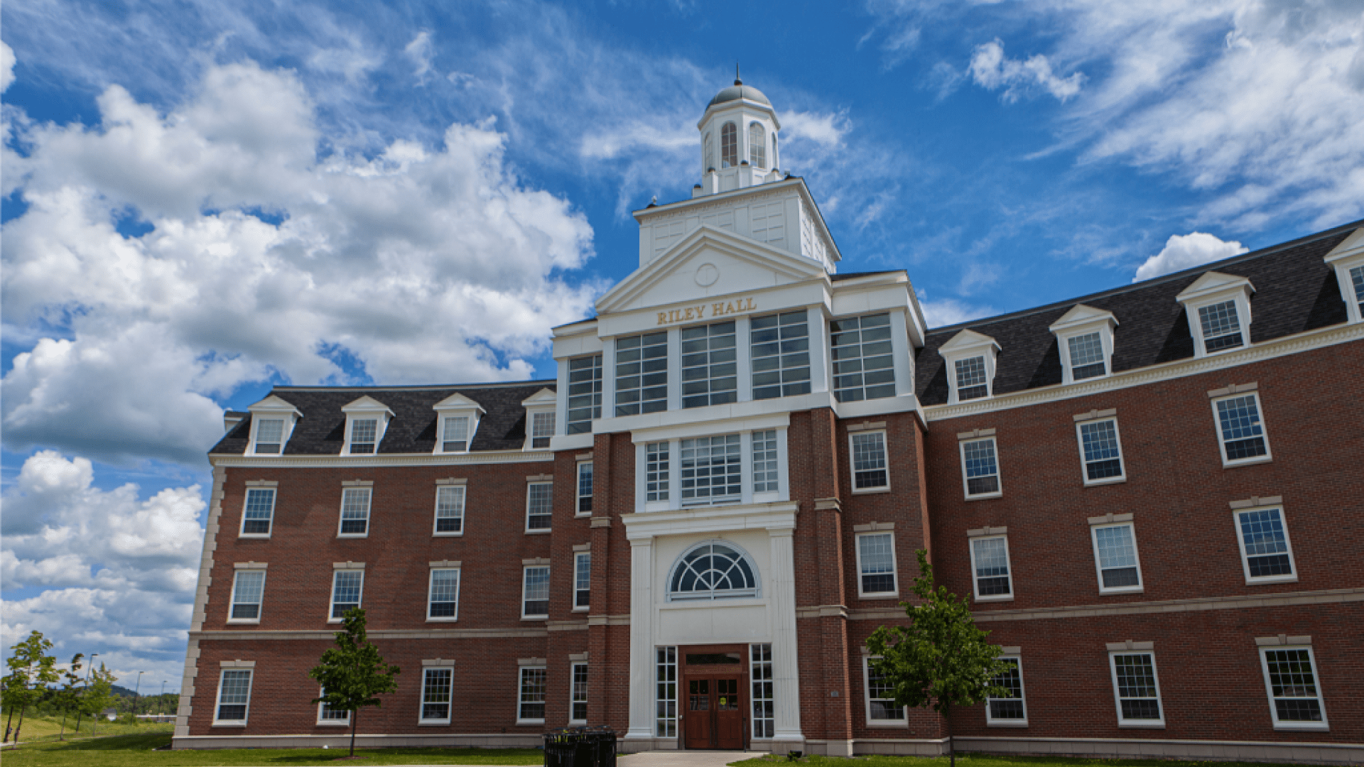 Riley Hall exterior daytime