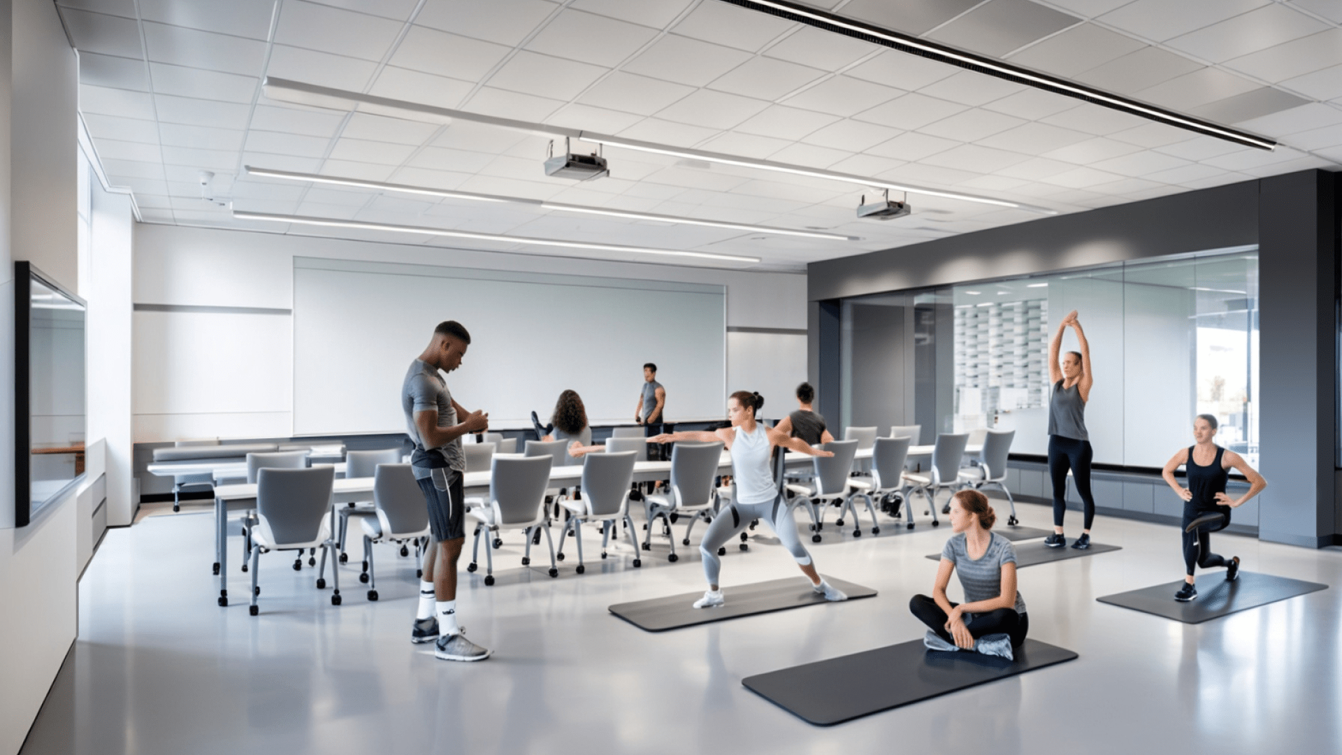 Rendering of Human Kinetics Movement Lab at Victor Phillip Dahdaleh Hall