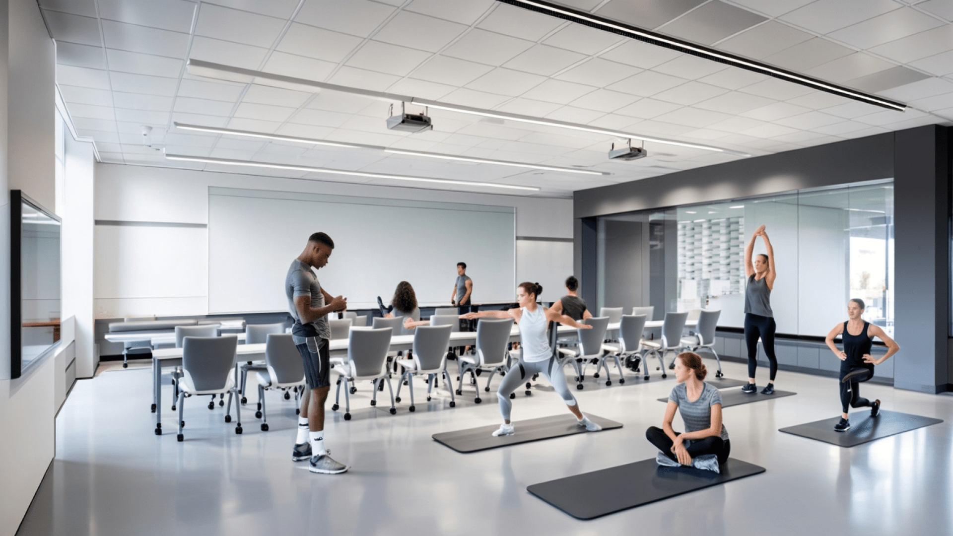 Rendering of Human Kinetics Movement Lab at Victor Phillip Dahdaleh Hall