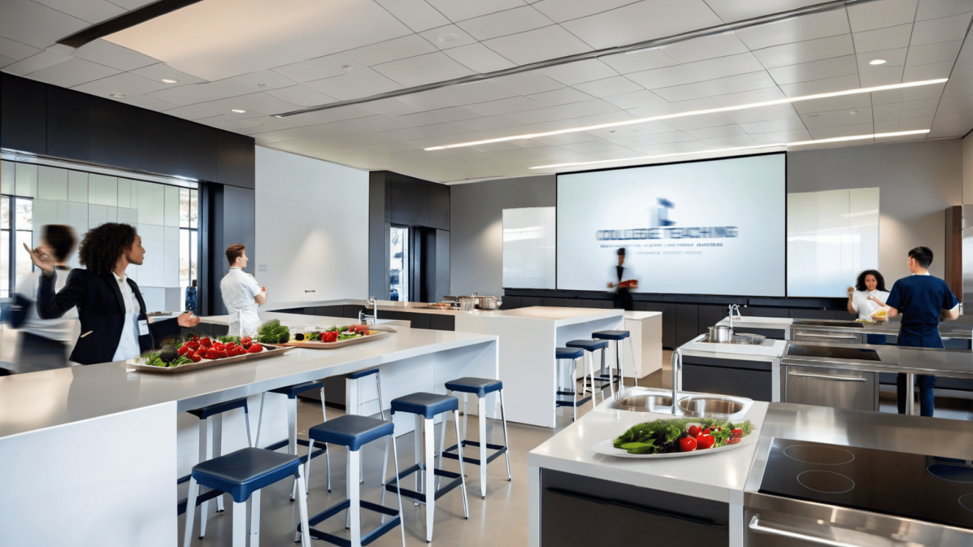 Rendering of laboratory at Victor Phillip Dahdaleh Hall