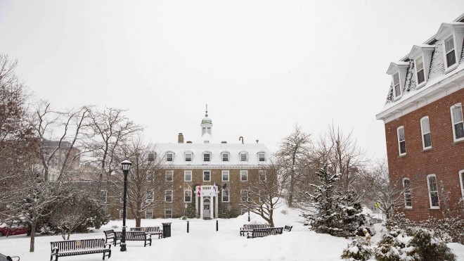 snow storm Xavier Square