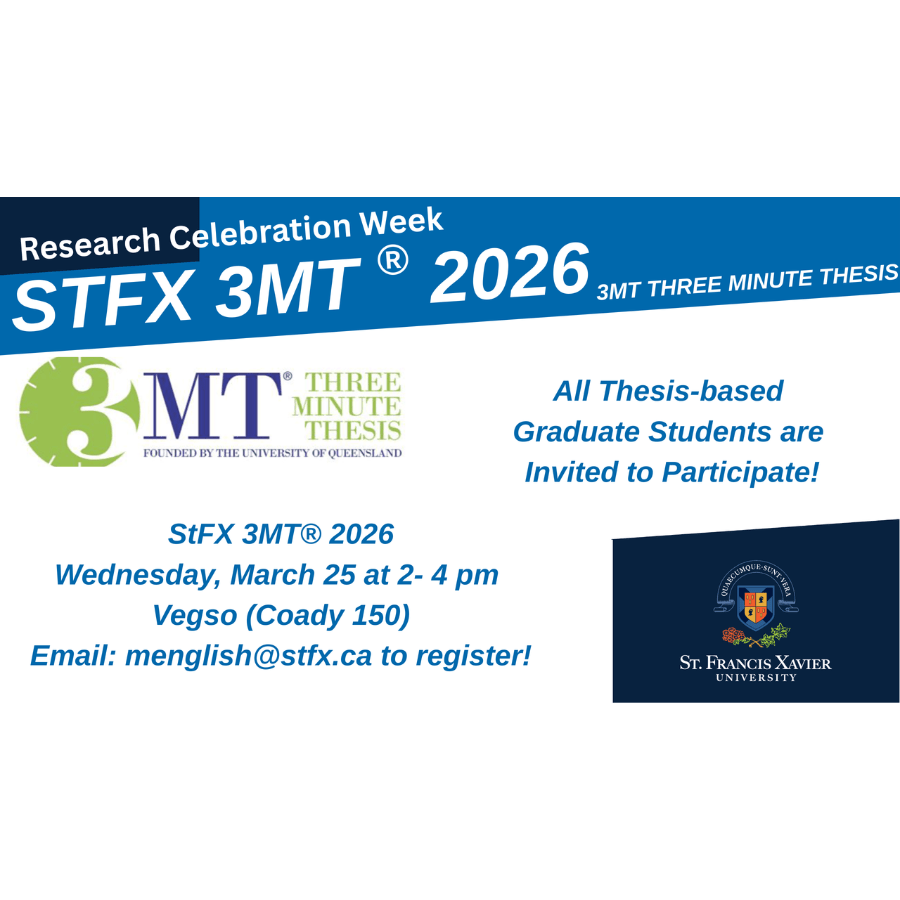 3 Minute Thesis competition poster