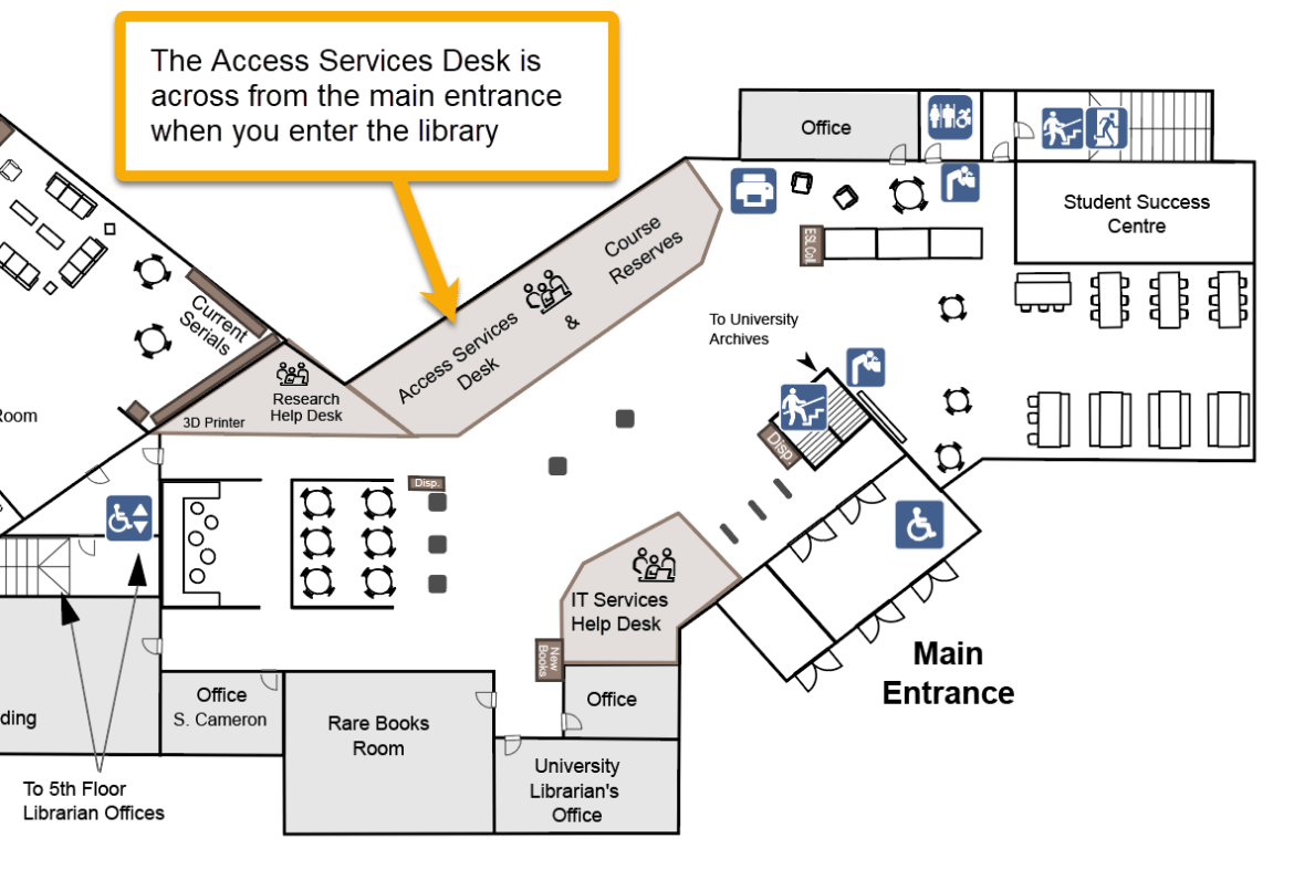Access Services Desk Location