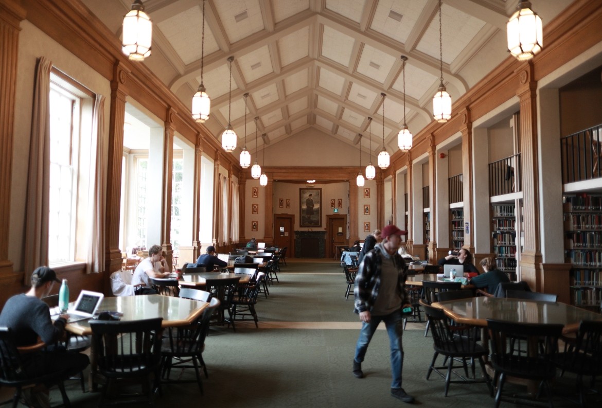 Students studying