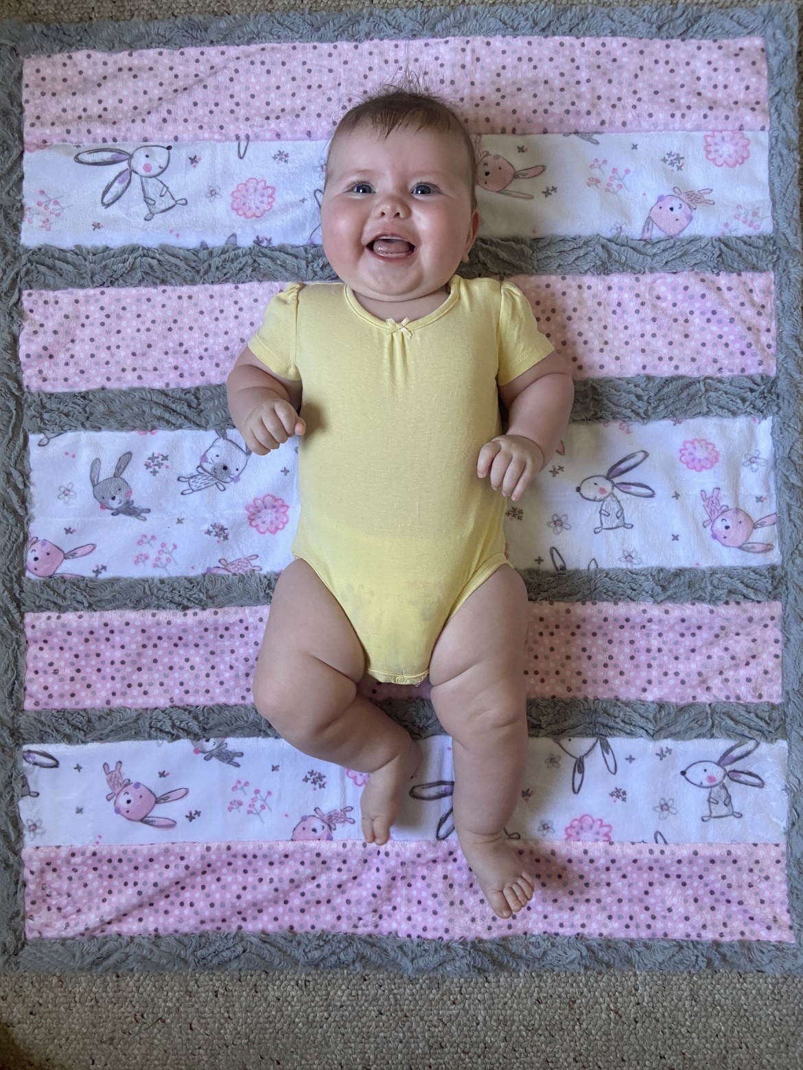 A smiling baby