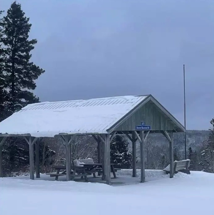 Covered picnic area at Beaver Mountain