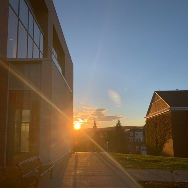 Sunset at StFX campus