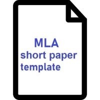 MLA short paper template thumbnail