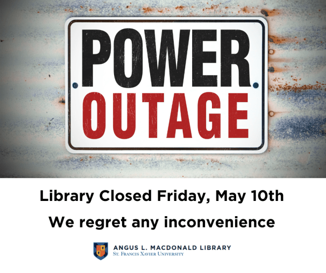 Power outage sign