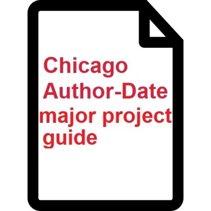 Chicago Author-Date major project guide thumbnail