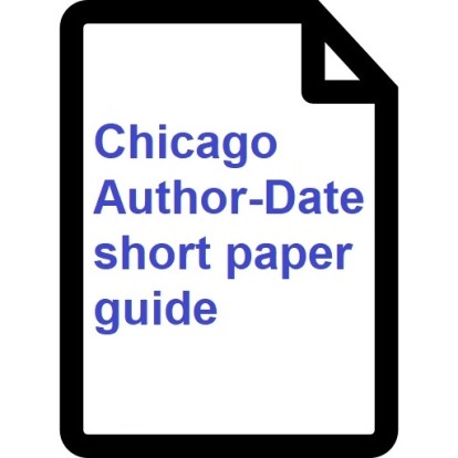 Chicago Author-Date short paper guide thumbnail