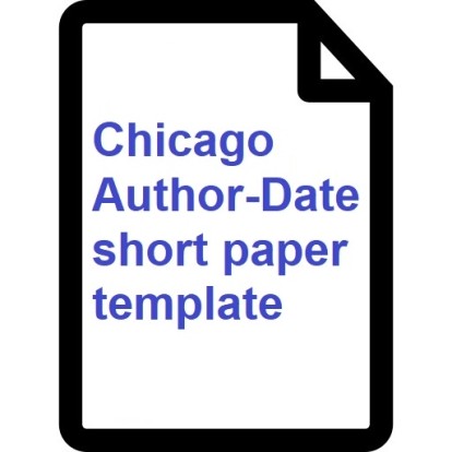 Chicago Author-Date short paper template thumbnail