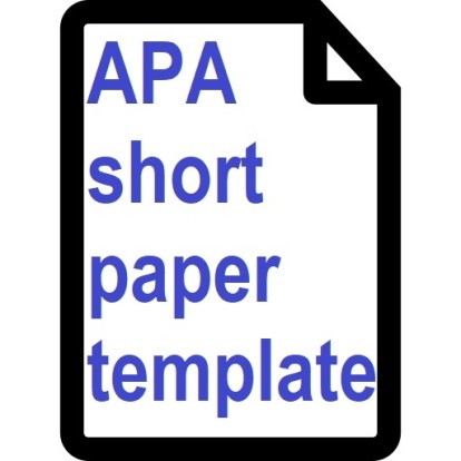 APA short paper template icon