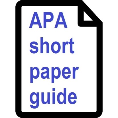 APA short paper guide icon