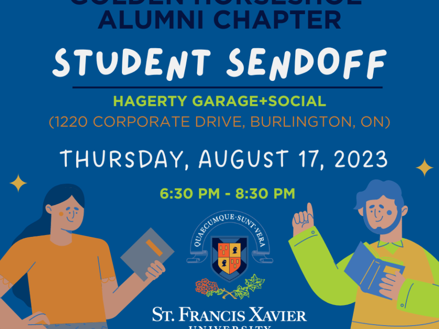 Poster for Golden Horseshoe Alumni Student Send Off