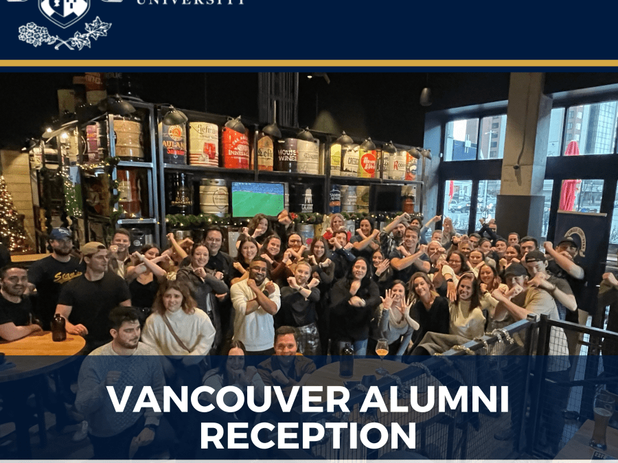 Poster for Alumni Reception - Vancouver