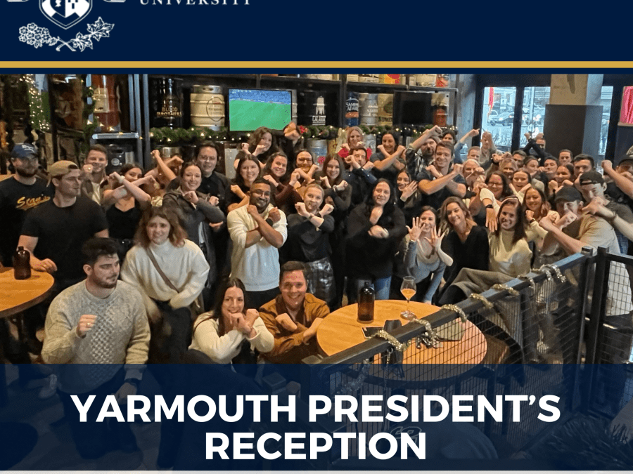 Promotional graphic for Yarmouth alumni event