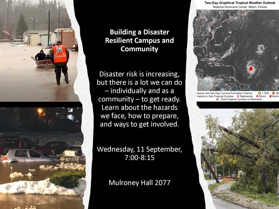 Building a Disaster Resilient Campus and Community - Poster