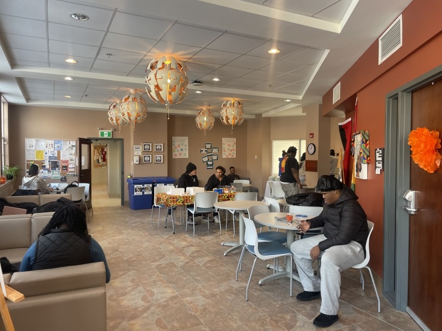 Students at Dr. Agnes Calliste Academic and Cultural Centre