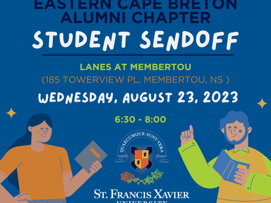 Poster for Alumni Eastern Cape Breton Student Sendoff