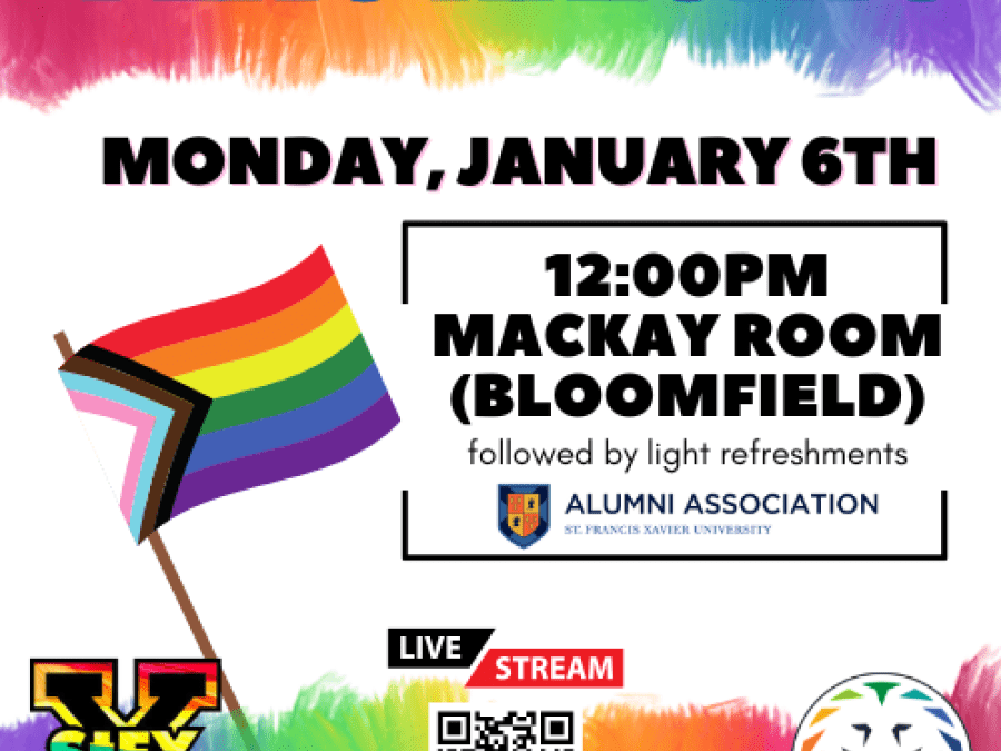 Pride Flag Raising Monday Jan 6 at 12pm AST MacKay Room, bloomfield centre
