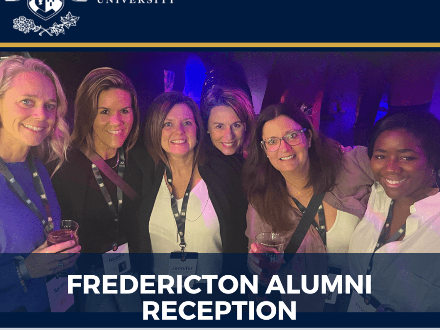 Promotional graphic for Fredericton Alumni Reception