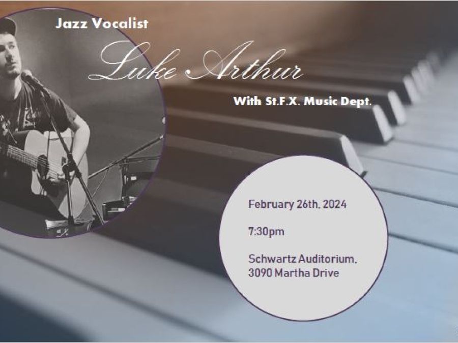 Luke Arthur Graduation Recital - February 26 @ 7:30pm (Schwartz Auditorium)