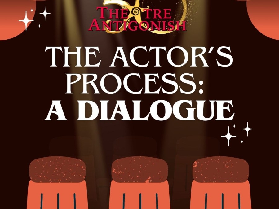 The image features an elegant design, with the title illuminated by spotlight effects and theater seats in the foreground, creating a cinematic or theatrical atmosphere.