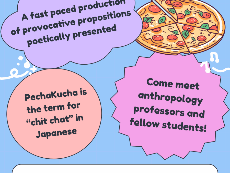 Anthropology Pechakucha Pizza Party Poster