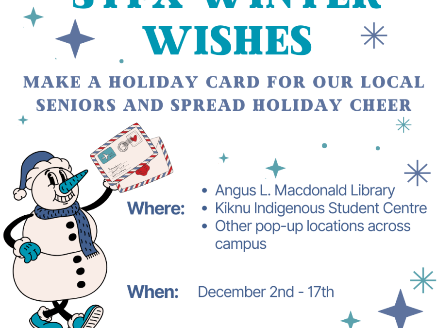Promotional poster of StFX Winter Wishes
