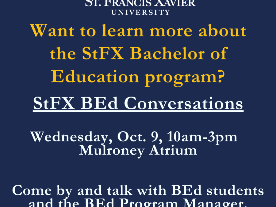 StFX BEd Conversations Poster