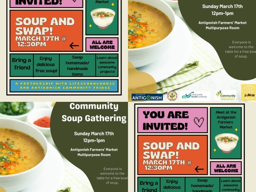 You're invited for a warm bowl of soup with the community! 