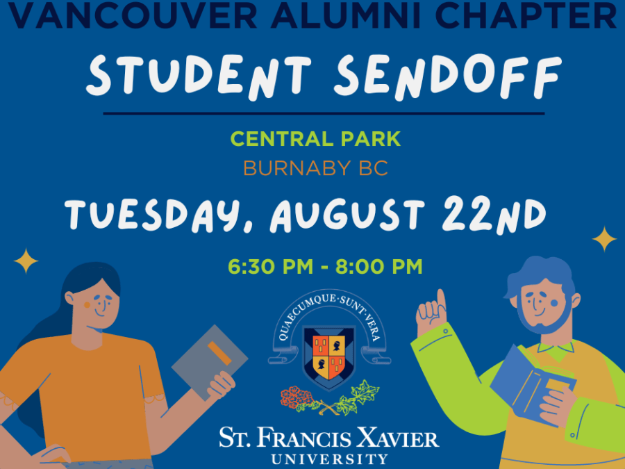Poster for Alumni Vancouver Student Sendoff