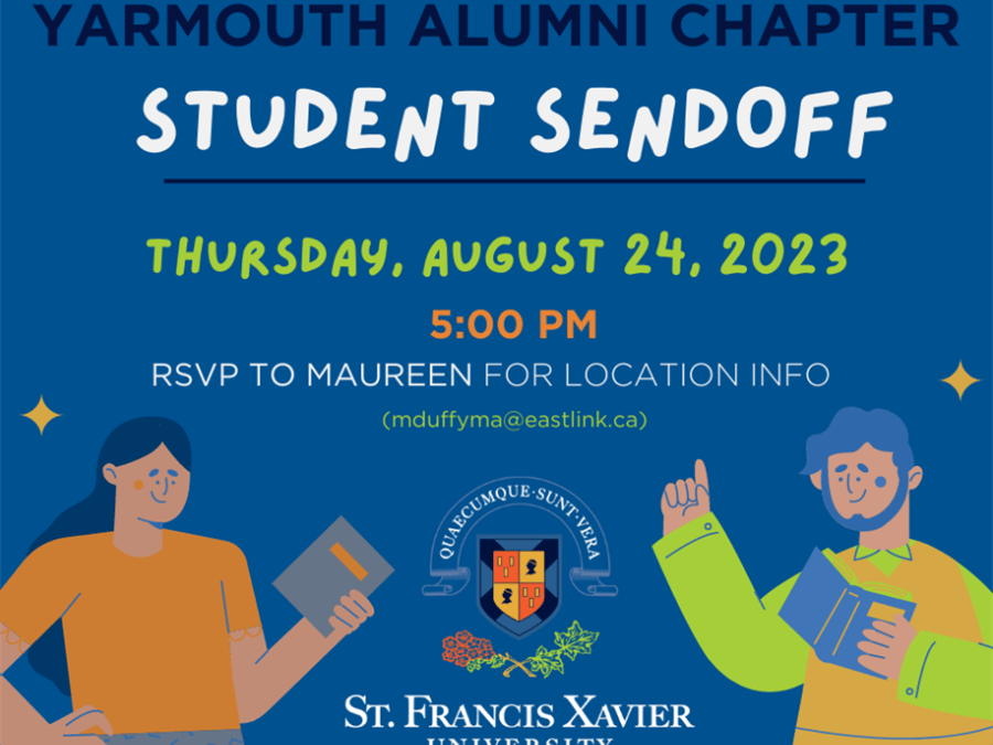 Poster for Yarmouth Alumni Student Sendoff
